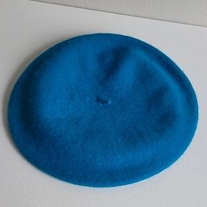 Vintage Aris Blue Wool Beret Academia Artsy